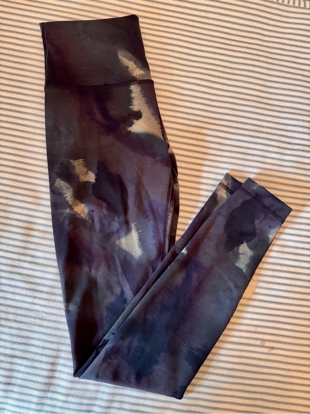 lululemon athletica Black and purple tights.